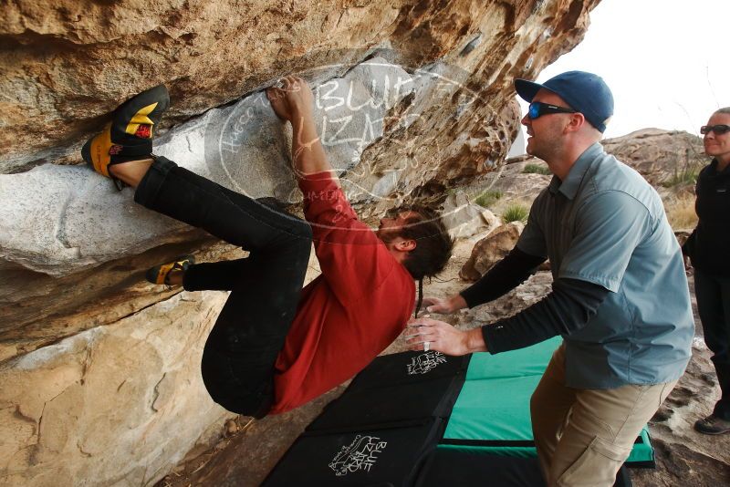 Bouldering in Hueco Tanks on 02/03/2019 with Blue Lizard Climbing and Yoga

Filename: SRM_20190203_1755580.jpg
Aperture: f/5.6
Shutter Speed: 1/200
Body: Canon EOS-1D Mark II
Lens: Canon EF 16-35mm f/2.8 L