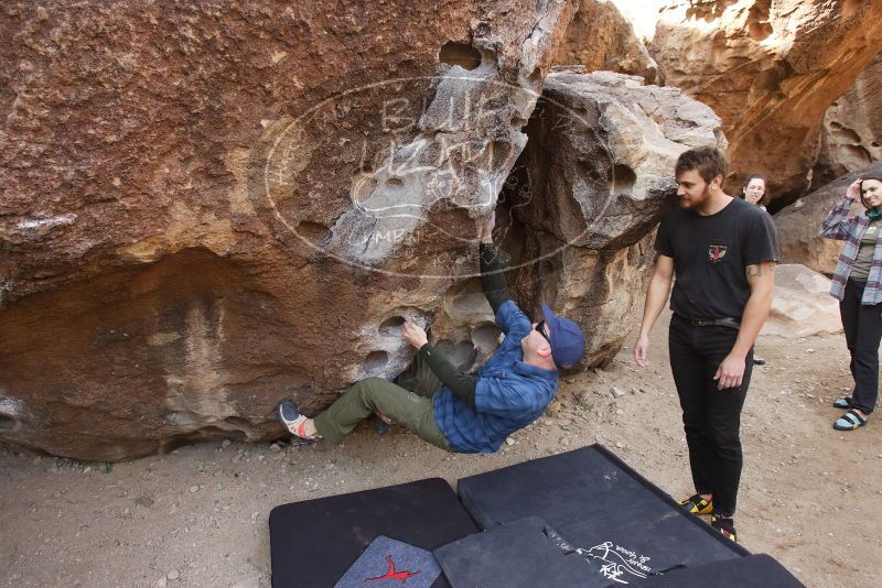 Bouldering in Hueco Tanks on 02/02/2019 with Blue Lizard Climbing and Yoga

Filename: SRM_20190202_1108470.jpg
Aperture: f/5.6
Shutter Speed: 1/250
Body: Canon EOS-1D Mark II
Lens: Canon EF 16-35mm f/2.8 L