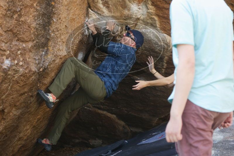 Bouldering in Hueco Tanks on 02/02/2019 with Blue Lizard Climbing and Yoga

Filename: SRM_20190202_1239450.jpg
Aperture: f/3.2
Shutter Speed: 1/250
Body: Canon EOS-1D Mark II
Lens: Canon EF 50mm f/1.8 II