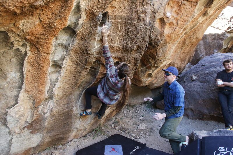 Bouldering in Hueco Tanks on 02/02/2019 with Blue Lizard Climbing and Yoga

Filename: SRM_20190202_1318400.jpg
Aperture: f/4.5
Shutter Speed: 1/200
Body: Canon EOS-1D Mark II
Lens: Canon EF 16-35mm f/2.8 L