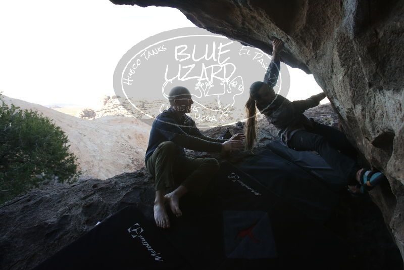 Bouldering in Hueco Tanks on 02/02/2019 with Blue Lizard Climbing and Yoga

Filename: SRM_20190202_1714560.jpg
Aperture: f/6.3
Shutter Speed: 1/160
Body: Canon EOS-1D Mark II
Lens: Canon EF 16-35mm f/2.8 L