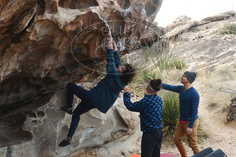 Bouldering in Hueco Tanks on 02/09/2019 with Blue Lizard Climbing and Yoga

Filename: SRM_20190209_0959430.jpg
Aperture: f/5.6
Shutter Speed: 1/400
Body: Canon EOS-1D Mark II
Lens: Canon EF 50mm f/1.8 II