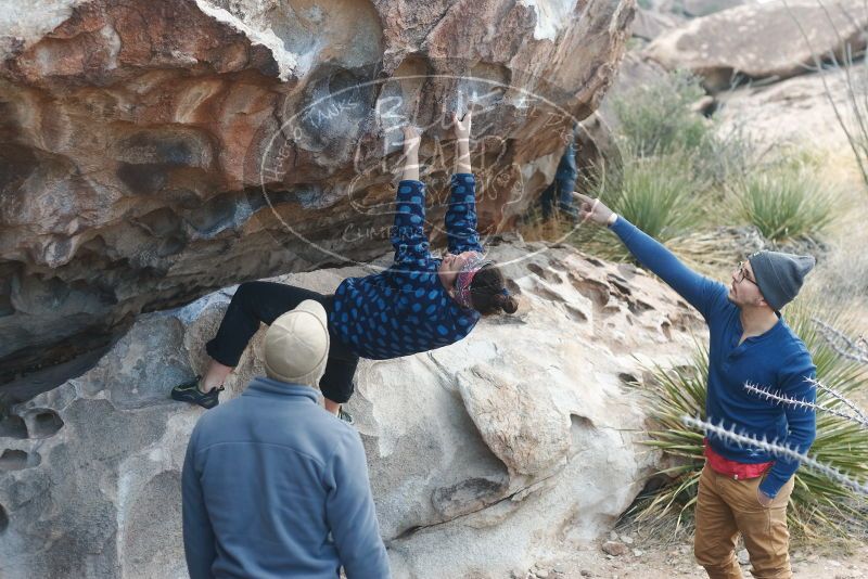 Bouldering in Hueco Tanks on 02/09/2019 with Blue Lizard Climbing and Yoga

Filename: SRM_20190209_1010180.jpg
Aperture: f/3.5
Shutter Speed: 1/250
Body: Canon EOS-1D Mark II
Lens: Canon EF 50mm f/1.8 II