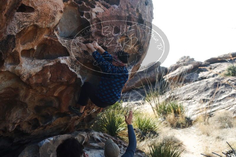 Bouldering in Hueco Tanks on 02/09/2019 with Blue Lizard Climbing and Yoga

Filename: SRM_20190209_1111300.jpg
Aperture: f/4.0
Shutter Speed: 1/1250
Body: Canon EOS-1D Mark II
Lens: Canon EF 50mm f/1.8 II