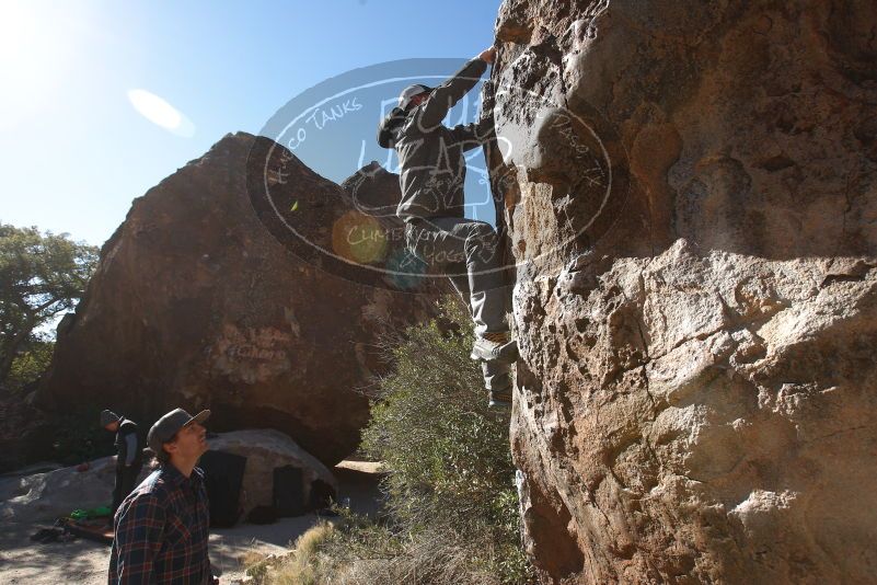 Bouldering in Hueco Tanks on 02/17/2019 with Blue Lizard Climbing and Yoga

Filename: SRM_20190217_1053520.jpg
Aperture: f/5.6
Shutter Speed: 1/160
Body: Canon EOS-1D Mark II
Lens: Canon EF 16-35mm f/2.8 L