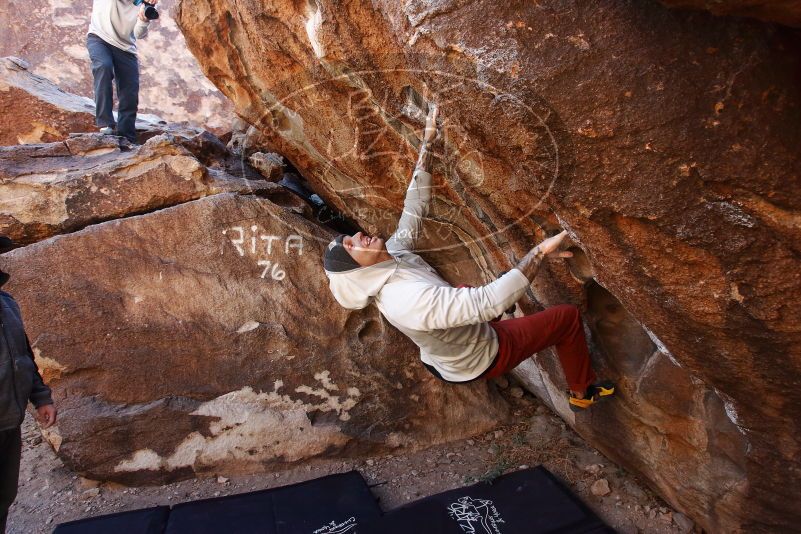 Bouldering in Hueco Tanks on 02/17/2019 with Blue Lizard Climbing and Yoga

Filename: SRM_20190217_1106450.jpg
Aperture: f/4.5
Shutter Speed: 1/320
Body: Canon EOS-1D Mark II
Lens: Canon EF 16-35mm f/2.8 L