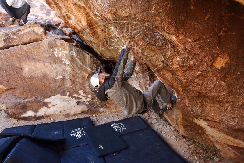 Bouldering in Hueco Tanks on 02/17/2019 with Blue Lizard Climbing and Yoga

Filename: SRM_20190217_1107490.jpg
Aperture: f/4.5
Shutter Speed: 1/200
Body: Canon EOS-1D Mark II
Lens: Canon EF 16-35mm f/2.8 L