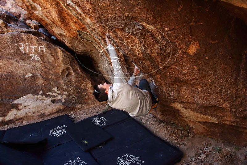 Bouldering in Hueco Tanks on 02/17/2019 with Blue Lizard Climbing and Yoga

Filename: SRM_20190217_1110170.jpg
Aperture: f/4.5
Shutter Speed: 1/320
Body: Canon EOS-1D Mark II
Lens: Canon EF 16-35mm f/2.8 L