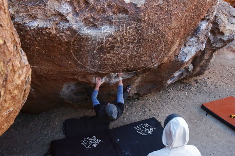 Bouldering in Hueco Tanks on 02/17/2019 with Blue Lizard Climbing and Yoga

Filename: SRM_20190217_1116040.jpg
Aperture: f/4.5
Shutter Speed: 1/400
Body: Canon EOS-1D Mark II
Lens: Canon EF 16-35mm f/2.8 L