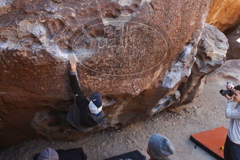 Bouldering in Hueco Tanks on 02/17/2019 with Blue Lizard Climbing and Yoga

Filename: SRM_20190217_1118010.jpg
Aperture: f/4.5
Shutter Speed: 1/400
Body: Canon EOS-1D Mark II
Lens: Canon EF 16-35mm f/2.8 L