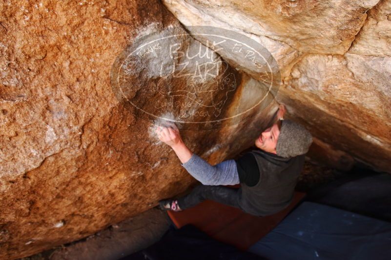 Bouldering in Hueco Tanks on 02/17/2019 with Blue Lizard Climbing and Yoga

Filename: SRM_20190217_1204500.jpg
Aperture: f/4.5
Shutter Speed: 1/200
Body: Canon EOS-1D Mark II
Lens: Canon EF 16-35mm f/2.8 L