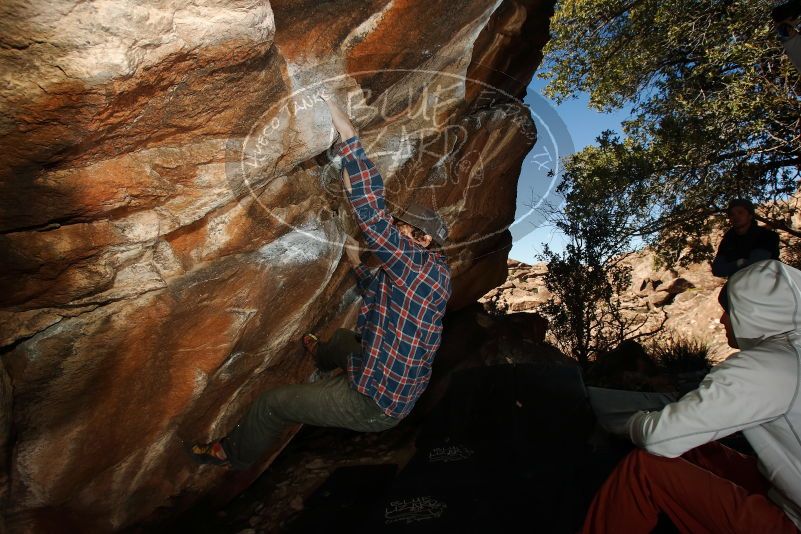 Bouldering in Hueco Tanks on 02/17/2019 with Blue Lizard Climbing and Yoga

Filename: SRM_20190217_1513420.jpg
Aperture: f/8.0
Shutter Speed: 1/250
Body: Canon EOS-1D Mark II
Lens: Canon EF 16-35mm f/2.8 L