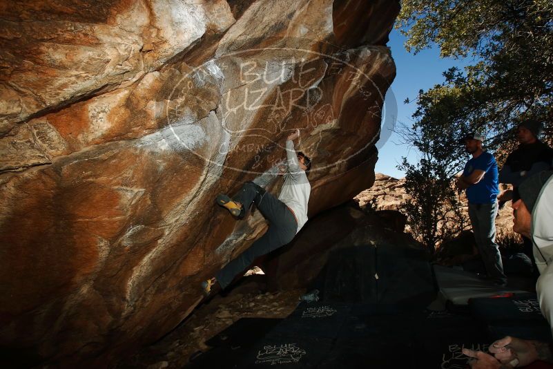 Bouldering in Hueco Tanks on 02/17/2019 with Blue Lizard Climbing and Yoga

Filename: SRM_20190217_1539030.jpg
Aperture: f/8.0
Shutter Speed: 1/250
Body: Canon EOS-1D Mark II
Lens: Canon EF 16-35mm f/2.8 L