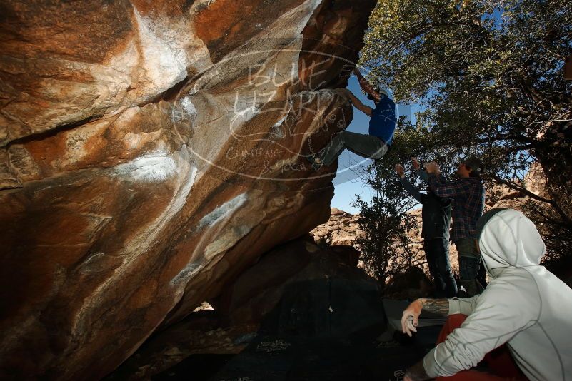 Bouldering in Hueco Tanks on 02/17/2019 with Blue Lizard Climbing and Yoga

Filename: SRM_20190217_1543130.jpg
Aperture: f/8.0
Shutter Speed: 1/250
Body: Canon EOS-1D Mark II
Lens: Canon EF 16-35mm f/2.8 L