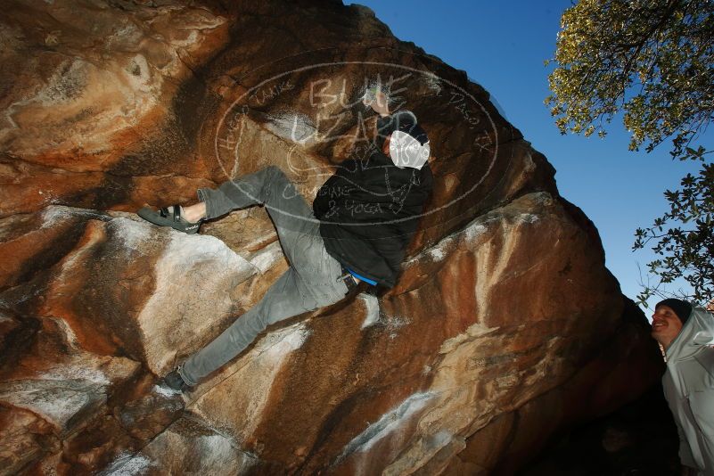 Bouldering in Hueco Tanks on 02/17/2019 with Blue Lizard Climbing and Yoga

Filename: SRM_20190217_1600430.jpg
Aperture: f/8.0
Shutter Speed: 1/250
Body: Canon EOS-1D Mark II
Lens: Canon EF 16-35mm f/2.8 L