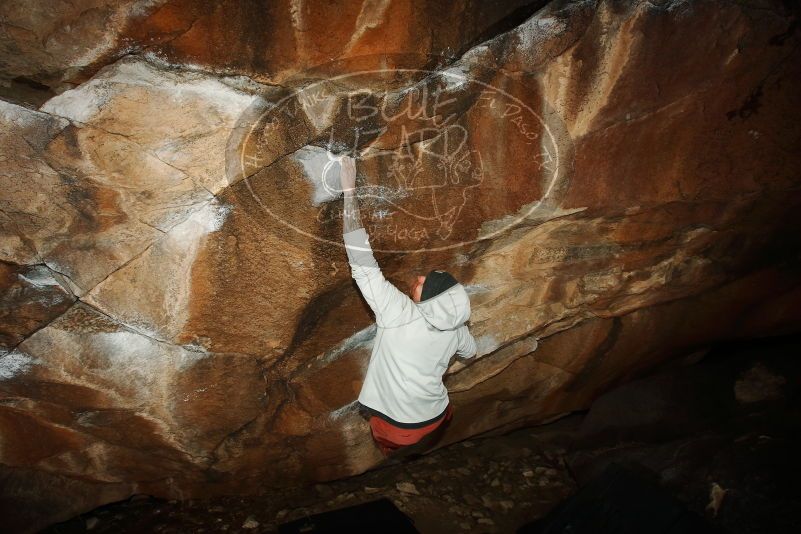 Bouldering in Hueco Tanks on 02/17/2019 with Blue Lizard Climbing and Yoga

Filename: SRM_20190217_1601330.jpg
Aperture: f/8.0
Shutter Speed: 1/250
Body: Canon EOS-1D Mark II
Lens: Canon EF 16-35mm f/2.8 L