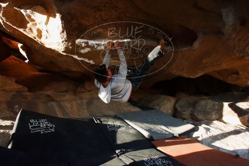 Bouldering in Hueco Tanks on 02/17/2019 with Blue Lizard Climbing and Yoga

Filename: SRM_20190217_1744390.jpg
Aperture: f/5.0
Shutter Speed: 1/250
Body: Canon EOS-1D Mark II
Lens: Canon EF 16-35mm f/2.8 L