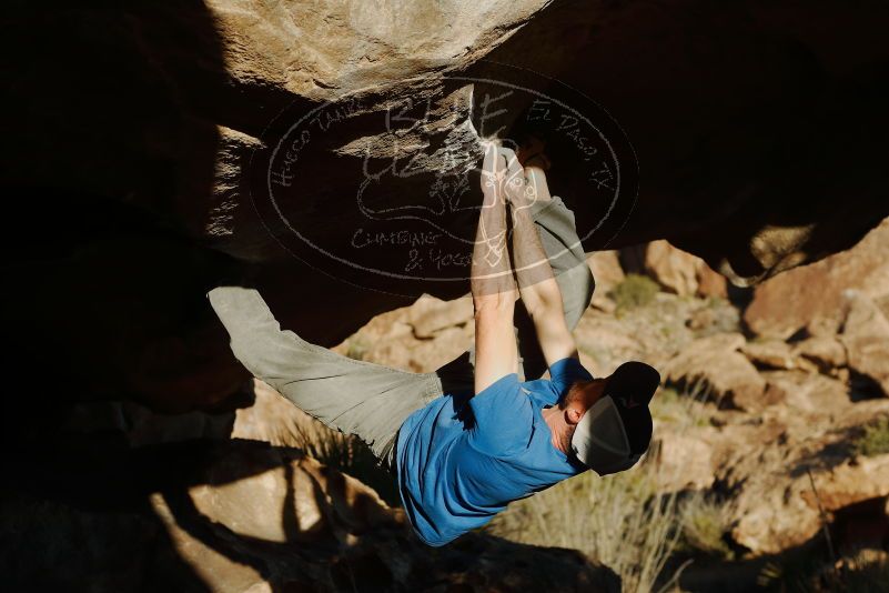 Bouldering in Hueco Tanks on 02/17/2019 with Blue Lizard Climbing and Yoga

Filename: SRM_20190217_1751590.jpg
Aperture: f/4.0
Shutter Speed: 1/400
Body: Canon EOS-1D Mark II
Lens: Canon EF 50mm f/1.8 II