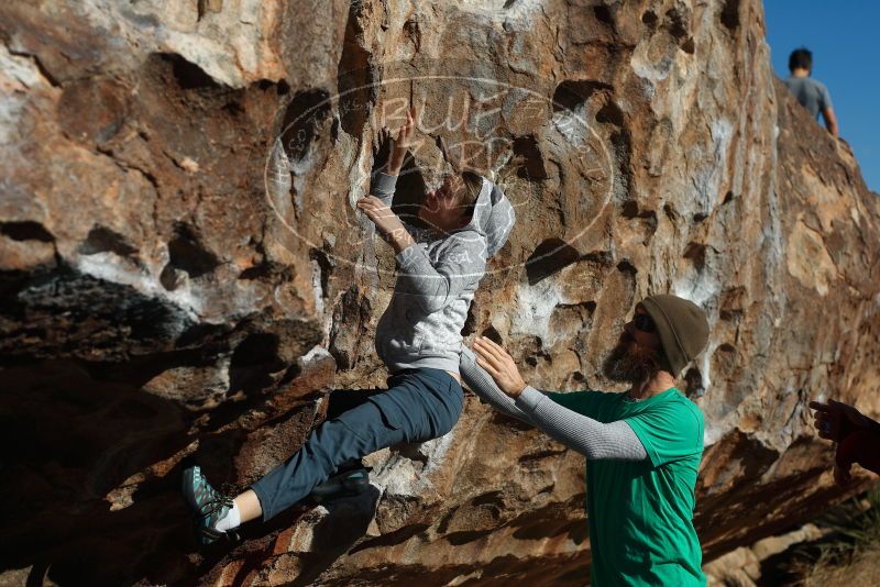 Bouldering in Hueco Tanks on 02/22/2019 with Blue Lizard Climbing and Yoga

Filename: SRM_20190222_1006360.jpg
Aperture: f/4.0
Shutter Speed: 1/1250
Body: Canon EOS-1D Mark II
Lens: Canon EF 50mm f/1.8 II