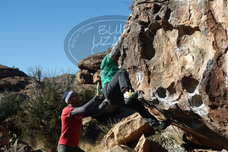 Bouldering in Hueco Tanks on 02/22/2019 with Blue Lizard Climbing and Yoga

Filename: SRM_20190222_1021050.jpg
Aperture: f/4.0
Shutter Speed: 1/640
Body: Canon EOS-1D Mark II
Lens: Canon EF 50mm f/1.8 II