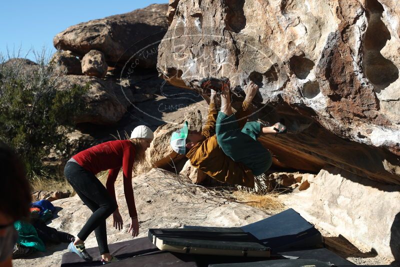 Bouldering in Hueco Tanks on 02/22/2019 with Blue Lizard Climbing and Yoga

Filename: SRM_20190222_1026080.jpg
Aperture: f/4.0
Shutter Speed: 1/500
Body: Canon EOS-1D Mark II
Lens: Canon EF 50mm f/1.8 II