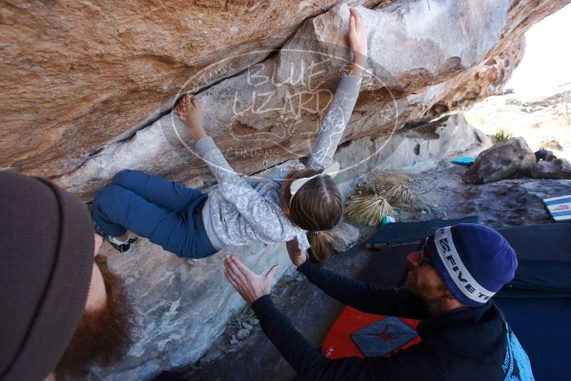 Bouldering in Hueco Tanks on 02/22/2019 with Blue Lizard Climbing and Yoga

Filename: SRM_20190222_1143420.jpg
Aperture: f/5.6
Shutter Speed: 1/250
Body: Canon EOS-1D Mark II
Lens: Canon EF 16-35mm f/2.8 L