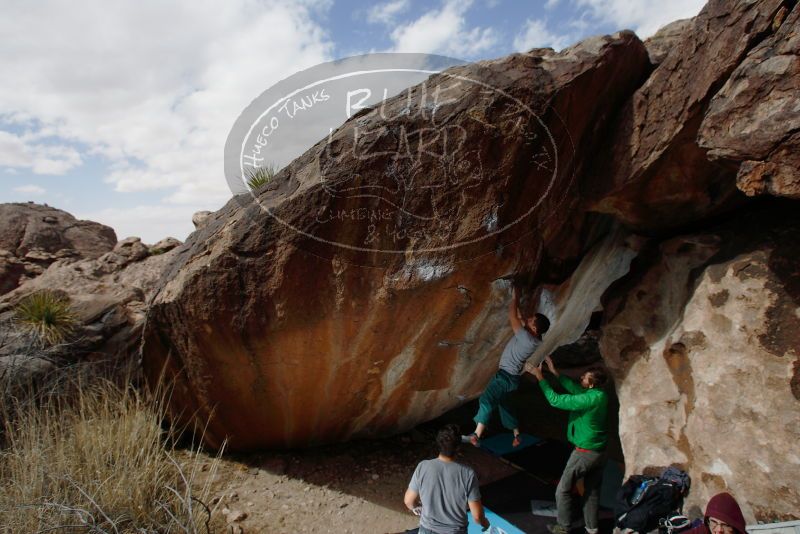 Bouldering in Hueco Tanks on 02/22/2019 with Blue Lizard Climbing and Yoga

Filename: SRM_20190222_1355060.jpg
Aperture: f/7.1
Shutter Speed: 1/250
Body: Canon EOS-1D Mark II
Lens: Canon EF 16-35mm f/2.8 L