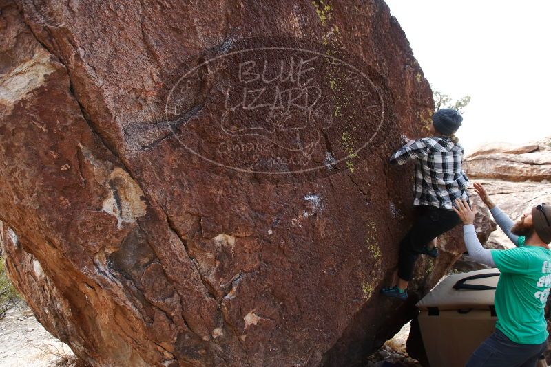 Bouldering in Hueco Tanks on 02/22/2019 with Blue Lizard Climbing and Yoga

Filename: SRM_20190222_1514390.jpg
Aperture: f/5.0
Shutter Speed: 1/250
Body: Canon EOS-1D Mark II
Lens: Canon EF 16-35mm f/2.8 L