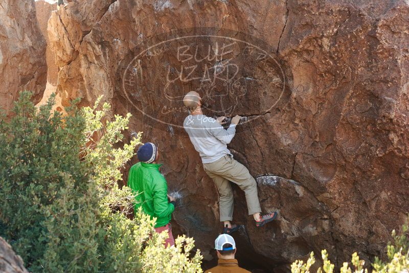 Bouldering in Hueco Tanks on 02/24/2019 with Blue Lizard Climbing and Yoga

Filename: SRM_20190224_1043550.jpg
Aperture: f/4.0
Shutter Speed: 1/400
Body: Canon EOS-1D Mark II
Lens: Canon EF 50mm f/1.8 II