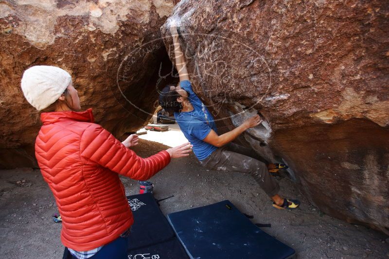 Bouldering in Hueco Tanks on 02/24/2019 with Blue Lizard Climbing and Yoga

Filename: SRM_20190224_1214530.jpg
Aperture: f/4.0
Shutter Speed: 1/640
Body: Canon EOS-1D Mark II
Lens: Canon EF 16-35mm f/2.8 L