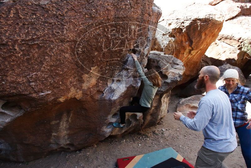 Bouldering in Hueco Tanks on 02/24/2019 with Blue Lizard Climbing and Yoga

Filename: SRM_20190224_1224300.jpg
Aperture: f/5.6
Shutter Speed: 1/500
Body: Canon EOS-1D Mark II
Lens: Canon EF 16-35mm f/2.8 L