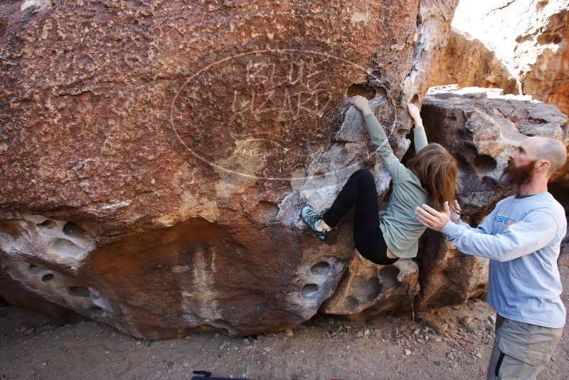 Bouldering in Hueco Tanks on 02/24/2019 with Blue Lizard Climbing and Yoga

Filename: SRM_20190224_1241030.jpg
Aperture: f/5.6
Shutter Speed: 1/160
Body: Canon EOS-1D Mark II
Lens: Canon EF 16-35mm f/2.8 L