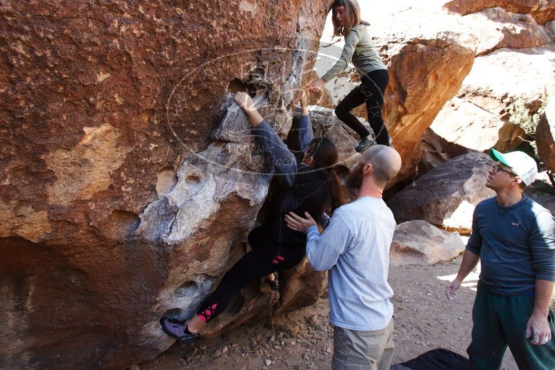 Bouldering in Hueco Tanks on 02/24/2019 with Blue Lizard Climbing and Yoga

Filename: SRM_20190224_1249180.jpg
Aperture: f/5.6
Shutter Speed: 1/320
Body: Canon EOS-1D Mark II
Lens: Canon EF 16-35mm f/2.8 L