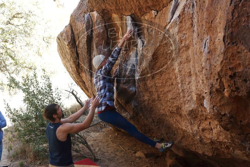 Bouldering in Hueco Tanks on 02/24/2019 with Blue Lizard Climbing and Yoga

Filename: SRM_20190224_1537580.jpg
Aperture: f/4.0
Shutter Speed: 1/640
Body: Canon EOS-1D Mark II
Lens: Canon EF 50mm f/1.8 II