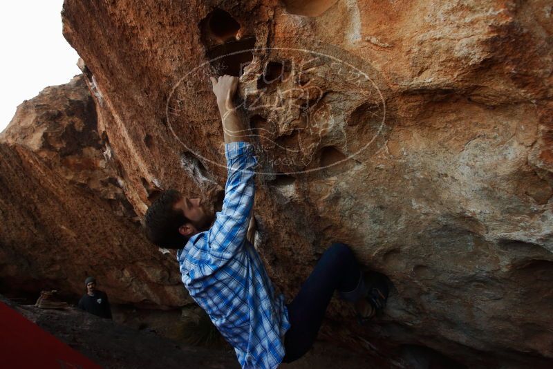 Bouldering in Hueco Tanks on 03/01/2019 with Blue Lizard Climbing and Yoga

Filename: SRM_20190301_1118470.jpg
Aperture: f/5.6
Shutter Speed: 1/400
Body: Canon EOS-1D Mark II
Lens: Canon EF 16-35mm f/2.8 L