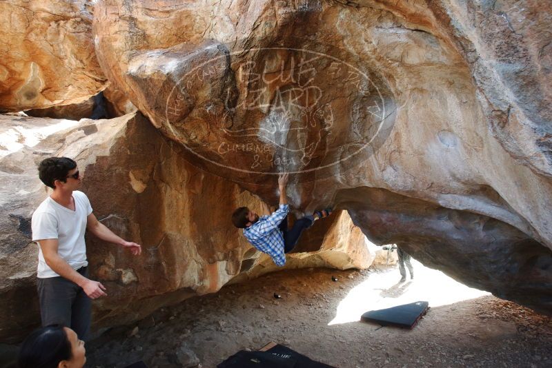 Bouldering in Hueco Tanks on 03/01/2019 with Blue Lizard Climbing and Yoga

Filename: SRM_20190301_1230510.jpg
Aperture: f/5.0
Shutter Speed: 1/250
Body: Canon EOS-1D Mark II
Lens: Canon EF 16-35mm f/2.8 L