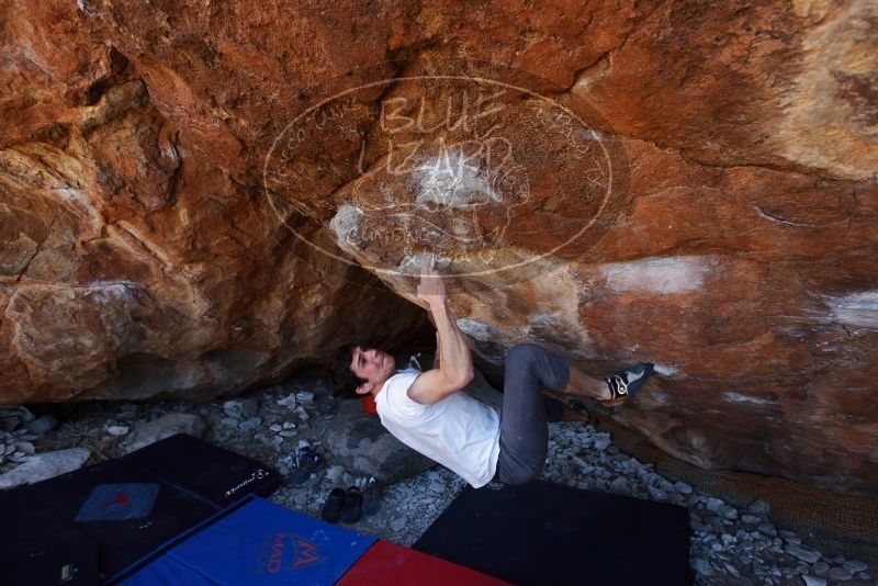 Bouldering in Hueco Tanks on 03/01/2019 with Blue Lizard Climbing and Yoga

Filename: SRM_20190301_1438540.jpg
Aperture: f/4.5
Shutter Speed: 1/320
Body: Canon EOS-1D Mark II
Lens: Canon EF 16-35mm f/2.8 L