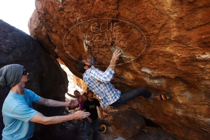 Bouldering in Hueco Tanks on 03/01/2019 with Blue Lizard Climbing and Yoga

Filename: SRM_20190301_1646321.jpg
Aperture: f/5.6
Shutter Speed: 1/320
Body: Canon EOS-1D Mark II
Lens: Canon EF 16-35mm f/2.8 L