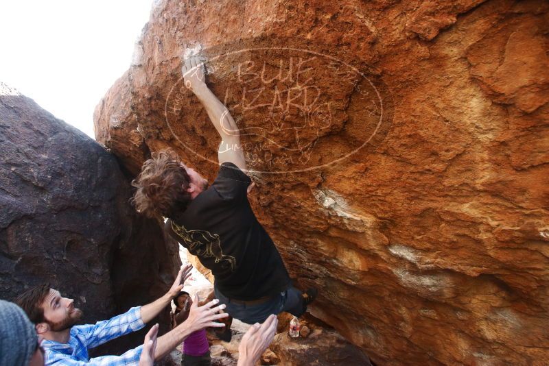 Bouldering in Hueco Tanks on 03/01/2019 with Blue Lizard Climbing and Yoga

Filename: SRM_20190301_1705420.jpg
Aperture: f/5.0
Shutter Speed: 1/250
Body: Canon EOS-1D Mark II
Lens: Canon EF 16-35mm f/2.8 L