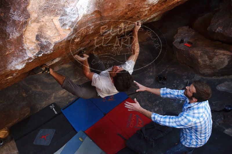 Bouldering in Hueco Tanks on 03/01/2019 with Blue Lizard Climbing and Yoga

Filename: SRM_20190301_1730270.jpg
Aperture: f/5.0
Shutter Speed: 1/250
Body: Canon EOS-1D Mark II
Lens: Canon EF 16-35mm f/2.8 L