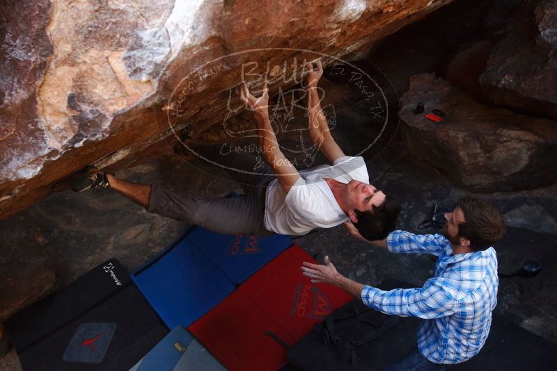 Bouldering in Hueco Tanks on 03/01/2019 with Blue Lizard Climbing and Yoga

Filename: SRM_20190301_1730280.jpg
Aperture: f/5.0
Shutter Speed: 1/320
Body: Canon EOS-1D Mark II
Lens: Canon EF 16-35mm f/2.8 L