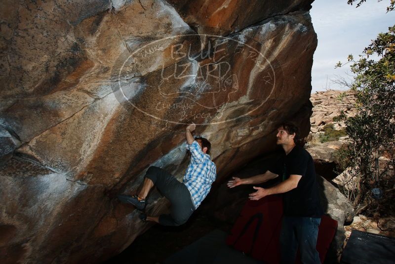 Bouldering in Hueco Tanks on 03/02/2019 with Blue Lizard Climbing and Yoga

Filename: SRM_20190302_1154470.jpg
Aperture: f/8.0
Shutter Speed: 1/250
Body: Canon EOS-1D Mark II
Lens: Canon EF 16-35mm f/2.8 L