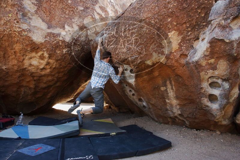 Bouldering in Hueco Tanks on 03/02/2019 with Blue Lizard Climbing and Yoga

Filename: SRM_20190302_1450050.jpg
Aperture: f/5.6
Shutter Speed: 1/250
Body: Canon EOS-1D Mark II
Lens: Canon EF 16-35mm f/2.8 L