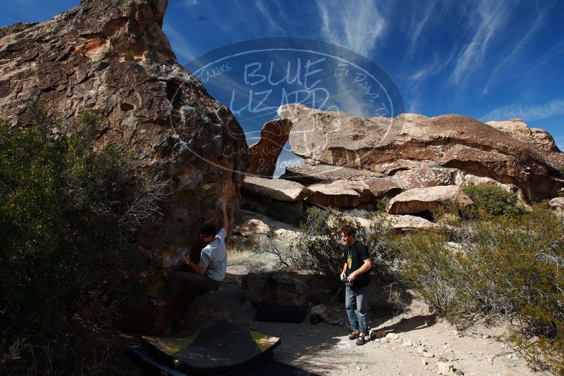 Bouldering in Hueco Tanks on 03/02/2019 with Blue Lizard Climbing and Yoga

Filename: SRM_20190302_1525200.jpg
Aperture: f/5.6
Shutter Speed: 1/250
Body: Canon EOS-1D Mark II
Lens: Canon EF 16-35mm f/2.8 L