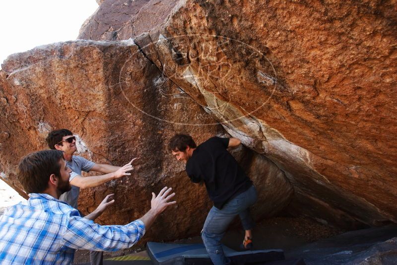 Bouldering in Hueco Tanks on 03/02/2019 with Blue Lizard Climbing and Yoga

Filename: SRM_20190302_1537340.jpg
Aperture: f/5.6
Shutter Speed: 1/250
Body: Canon EOS-1D Mark II
Lens: Canon EF 16-35mm f/2.8 L