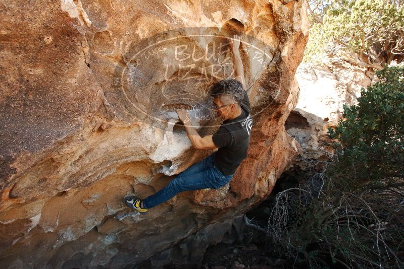 Bouldering in Hueco Tanks on 03/03/2019 with Blue Lizard Climbing and Yoga

Filename: SRM_20190303_1208560.jpg
Aperture: f/7.1
Shutter Speed: 1/250
Body: Canon EOS-1D Mark II
Lens: Canon EF 16-35mm f/2.8 L