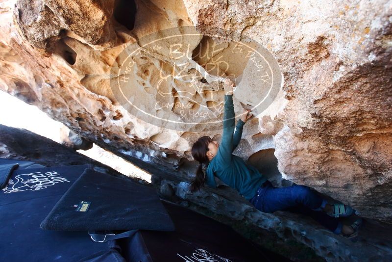 Bouldering in Hueco Tanks on 03/03/2019 with Blue Lizard Climbing and Yoga

Filename: SRM_20190303_1304430.jpg
Aperture: f/5.6
Shutter Speed: 1/160
Body: Canon EOS-1D Mark II
Lens: Canon EF 16-35mm f/2.8 L