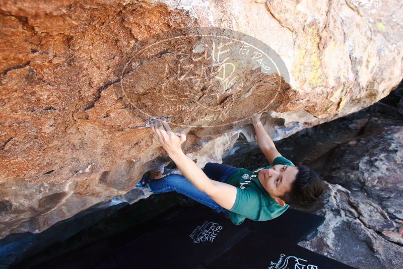 Bouldering in Hueco Tanks on 03/03/2019 with Blue Lizard Climbing and Yoga

Filename: SRM_20190303_1333400.jpg
Aperture: f/5.6
Shutter Speed: 1/250
Body: Canon EOS-1D Mark II
Lens: Canon EF 16-35mm f/2.8 L