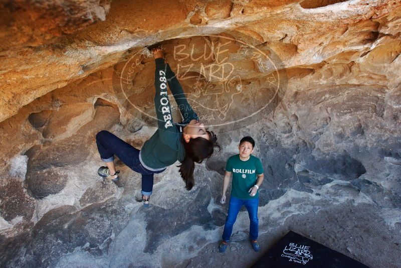 Bouldering in Hueco Tanks on 03/03/2019 with Blue Lizard Climbing and Yoga

Filename: SRM_20190303_1500550.jpg
Aperture: f/5.6
Shutter Speed: 1/250
Body: Canon EOS-1D Mark II
Lens: Canon EF 16-35mm f/2.8 L