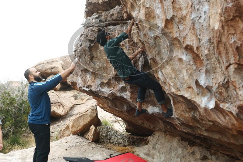 Bouldering in Hueco Tanks on 03/08/2019 with Blue Lizard Climbing and Yoga

Filename: SRM_20190308_1253240.jpg
Aperture: f/3.5
Shutter Speed: 1/320
Body: Canon EOS-1D Mark II
Lens: Canon EF 50mm f/1.8 II